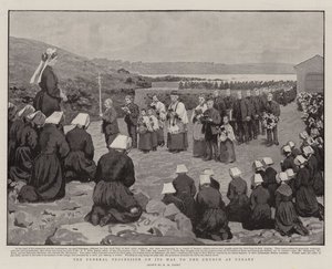 The Funeral Procession on its Way to the Church at Ushant